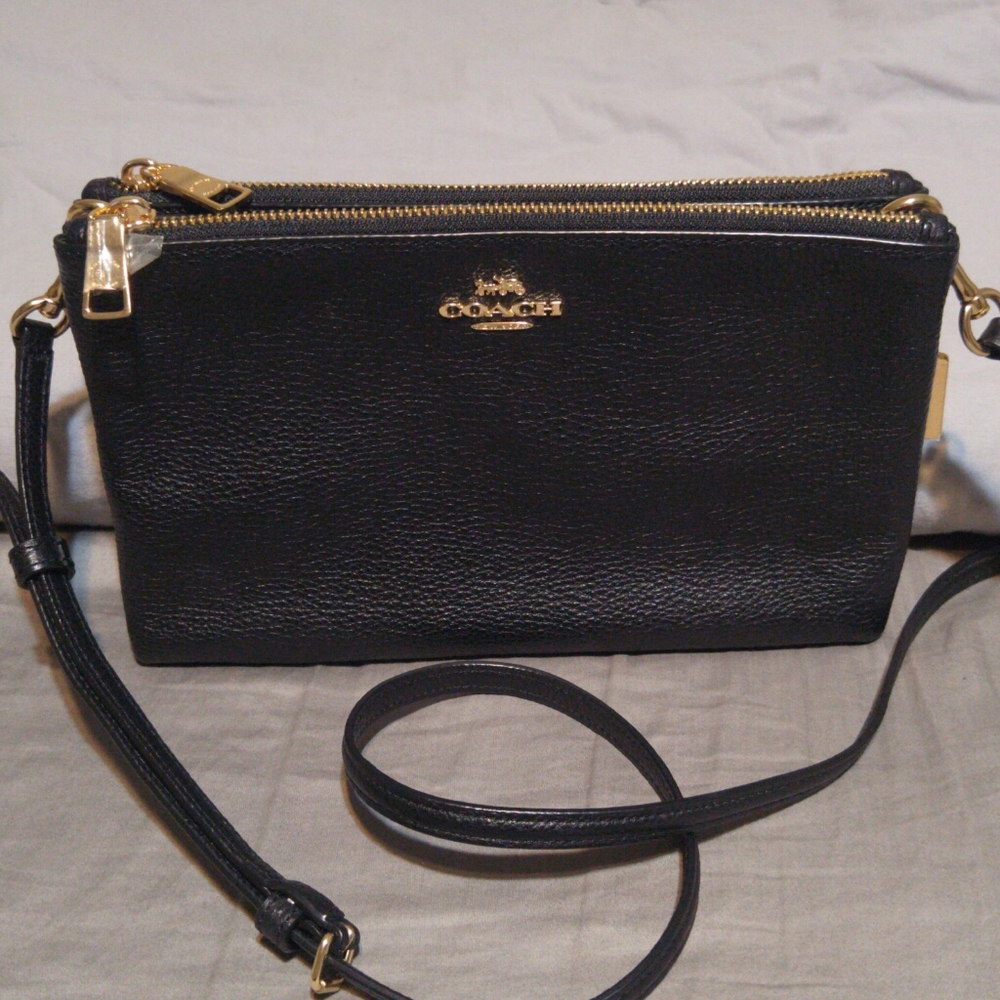 New! Coach Lyla Pebble Leather Crossbody
